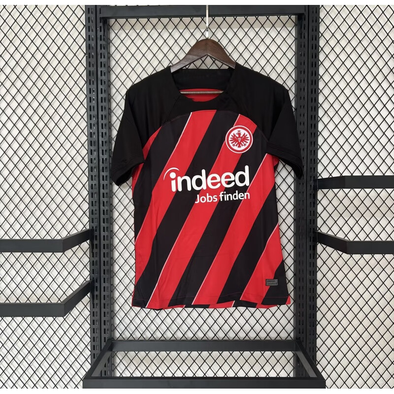 京识新款2324法兰克福主场球衣足球服球迷版单件短袖训练比赛队服印号