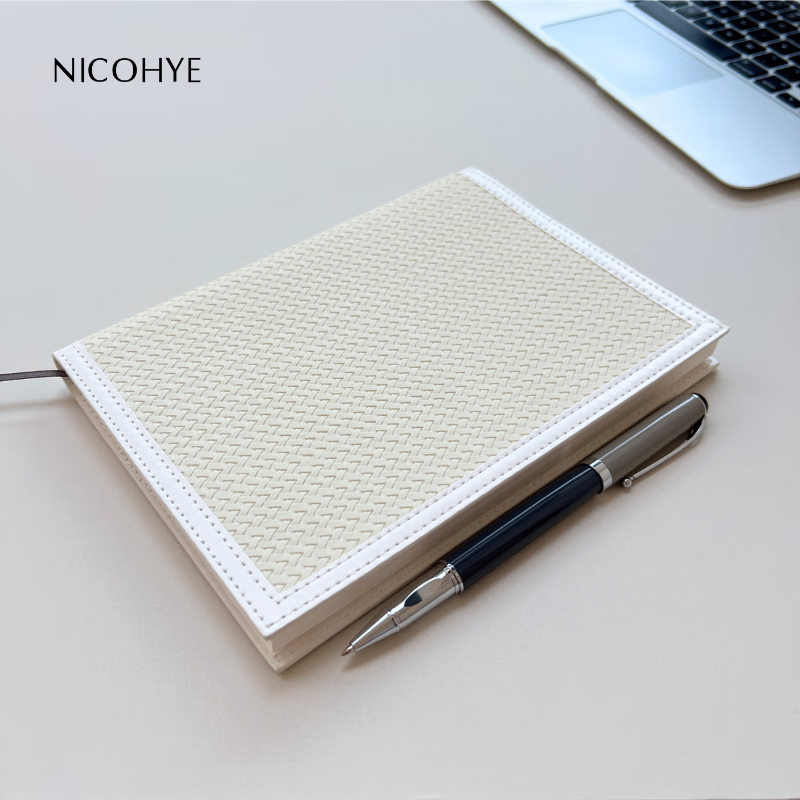 NICOHYE 高级简约A5横线点阵方格笔记本本子 商务办公高档本子 伴手礼 企业定制 珍珠白（点阵内页） 京东折扣/优惠券