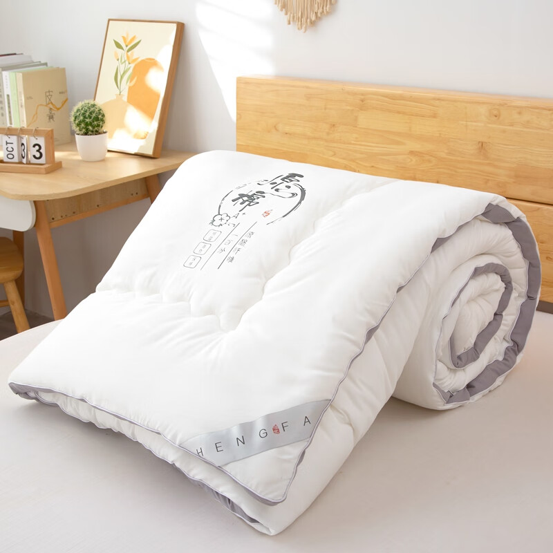 恒发家纺 原棉生态羽丝被子学生宿舍单人棉被双人加厚保暖冬被芯