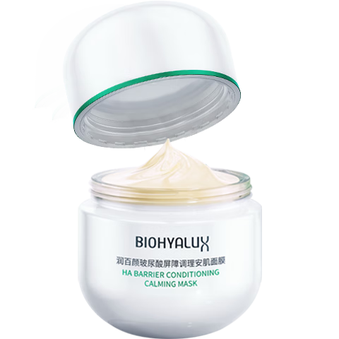 润百颜玻尿酸屏障调理安肌面膜修护保湿舒缓涂抹面膜华熙生物新年礼物女 屏障安肌面膜100g【效期至27.1】