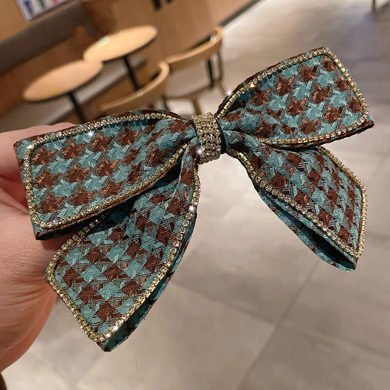 觅馨韩国时尚新款蝴蝶结发夹bb夹气质时尚顶夹简约侧边夹弹簧夹发饰女