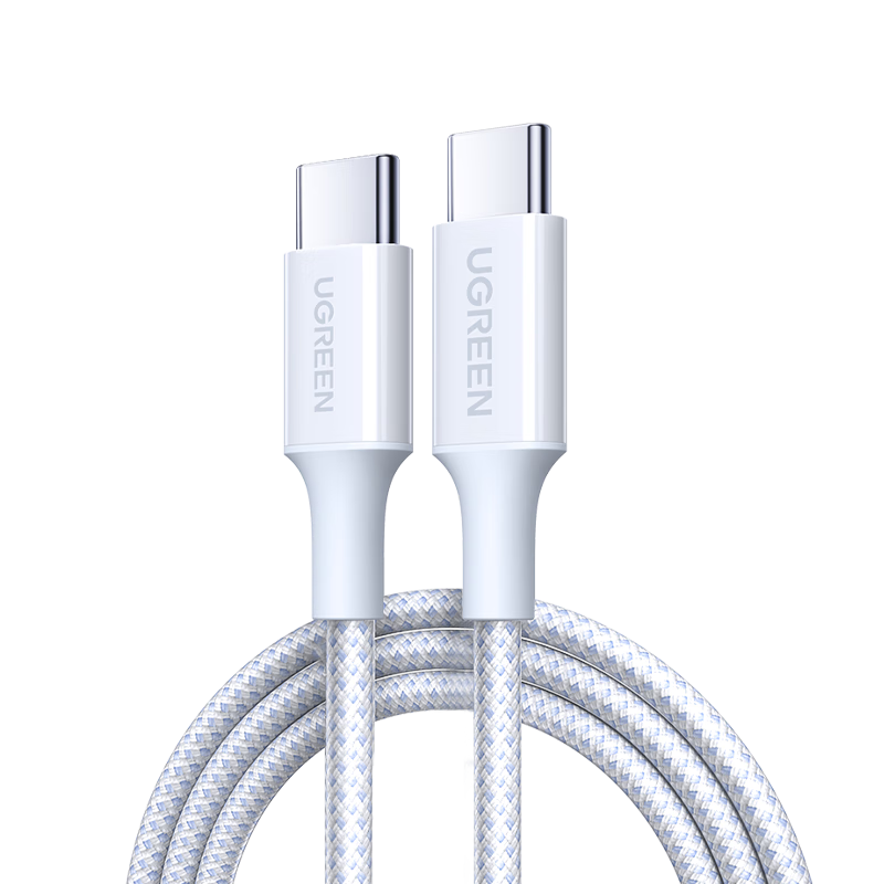 绿联【官方MFi认证】二合一适用苹果8-17充电线PD100W快充数据线Type-C转lightning一拖二iPhone线1米