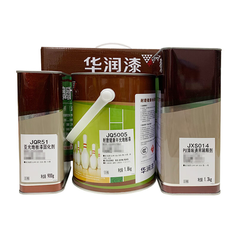 实木地板漆耐磨高光清面漆家具漆抗划楼梯扶手翻新 透明半光地板漆4kg