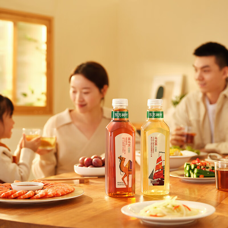农夫山泉东方树叶黑乌龙茶900ml*12瓶无糖茶饮料0糖0脂0卡整箱装年货