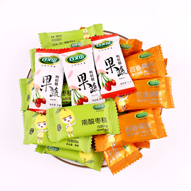 雋顏堂百丈山南酸棗糕百香果糕500g果蔬枸杞糕休閑零食果脯蜜餞江西特產(chǎn) 混合口味500g