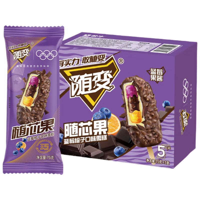 蒙牛 随变雪糕75g*5支＊10件