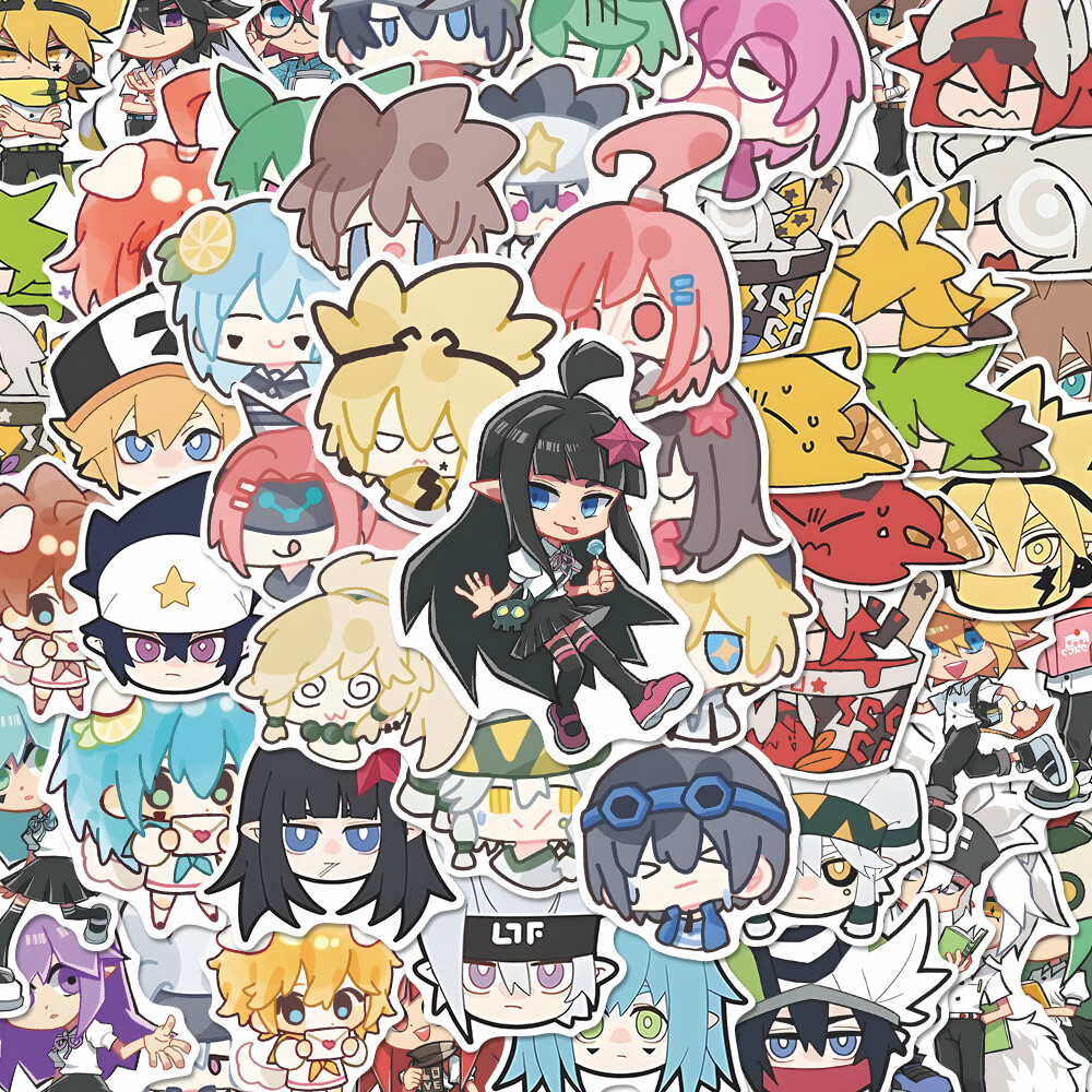 晨兴得106张凹凸世界q版贴纸可爱周边游戏同人贴画装饰diy手账手机水