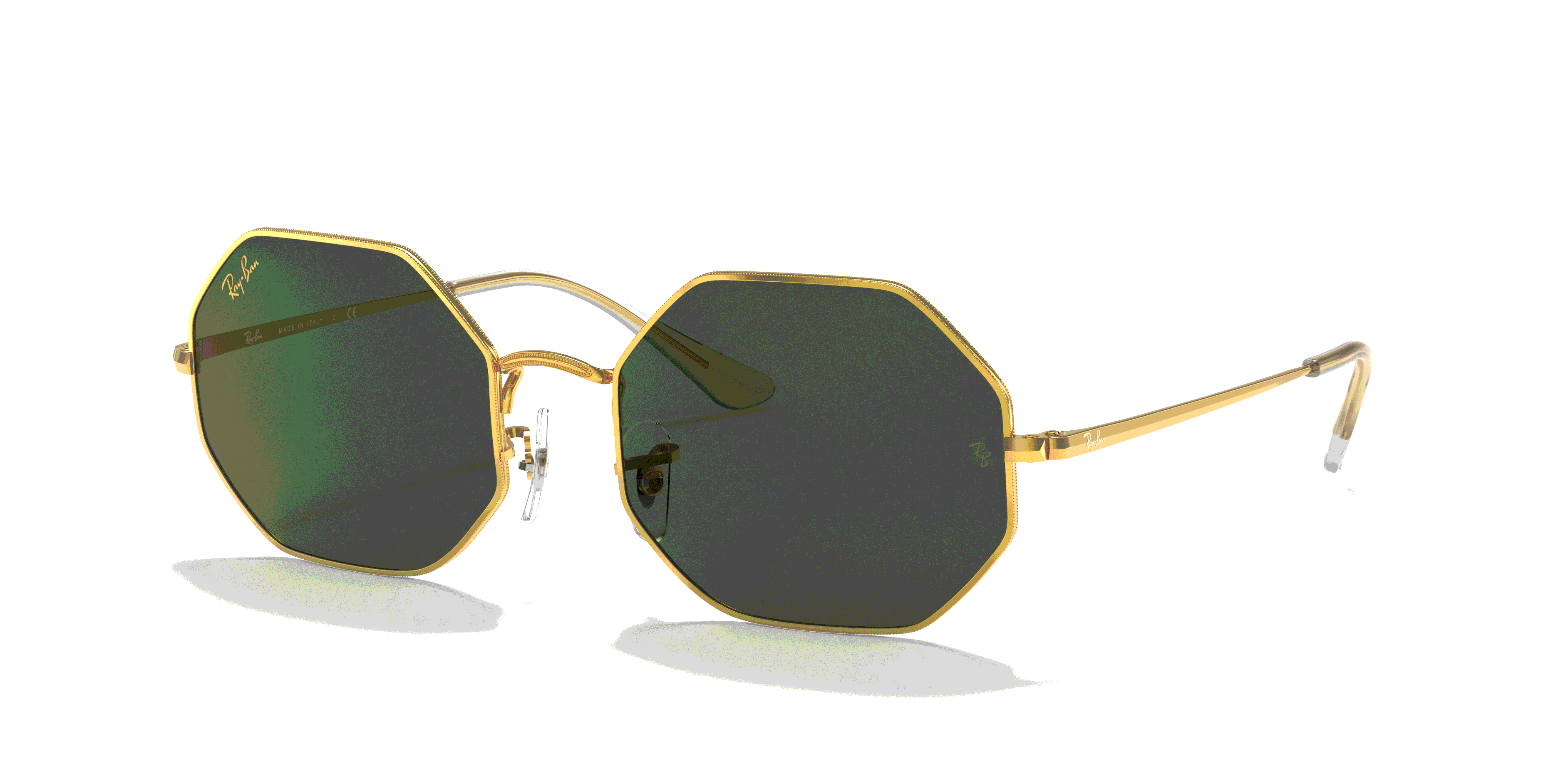 雷朋(rayban)女士太阳镜 octagon 1972 时尚八角形金属渐变镜片旅行