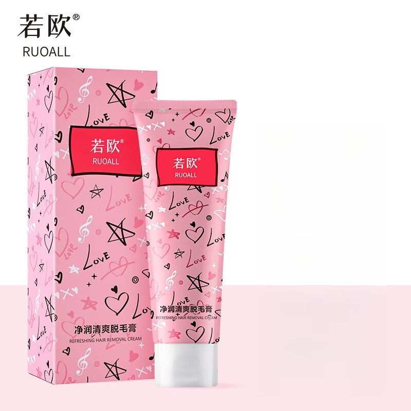 若欧ruoall温和脱毛膏不刺激去腋毛腋下腿毛全身脱毛膏套装男女学生