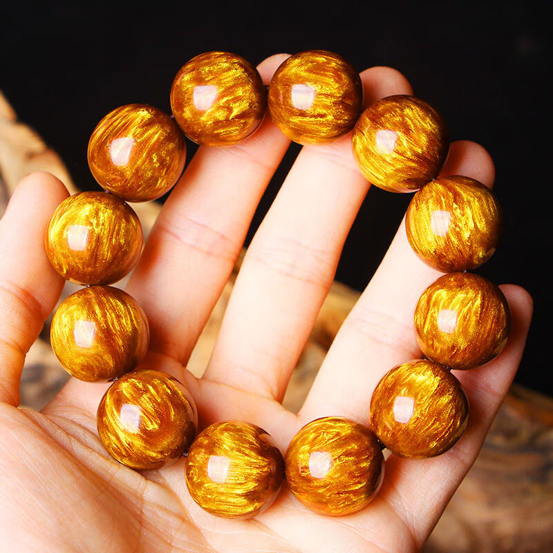 血柳手串一一金丝海柳珠手串男款盘玩手链108珊瑚血柳冷门文玩 1.