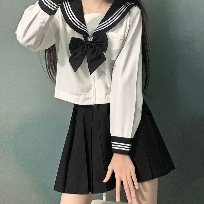 歌鹏学生制服jk制服原创水手服长袖女日系初高中生正版学院风上衣