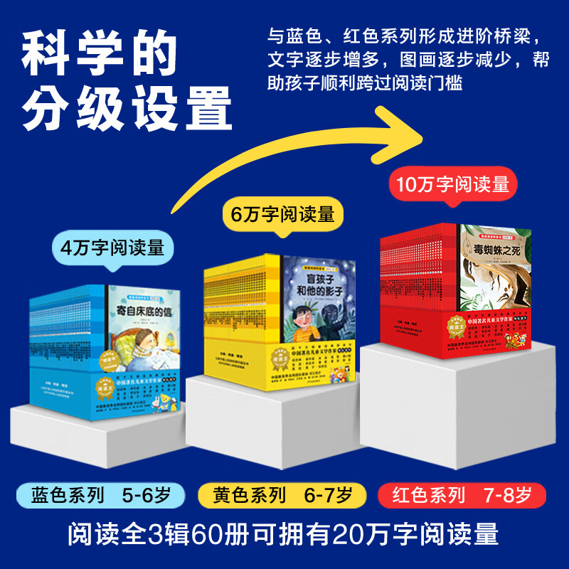 我爱阅读桥梁书蓝色黄色红色系列丛书全90册幼小衔接及一二年级孩子寒暑假5-9岁儿童分级阅读课外读物 黄色系列(第2辑):全20册(6-7岁低年级)