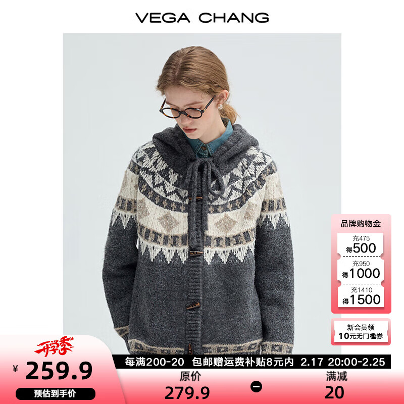 VEGA CHANG�Ѷ���ë��Ů�ﶬ����纬��ë��ñţ�ǿ���֯�������� �Ѷ����� ����
