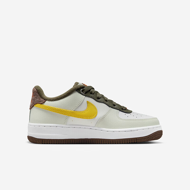 NIKE 耐克男女空军一号休闲板鞋AIR FORCE 1青少年运动滑板鞋 FV3647-171 35.5码