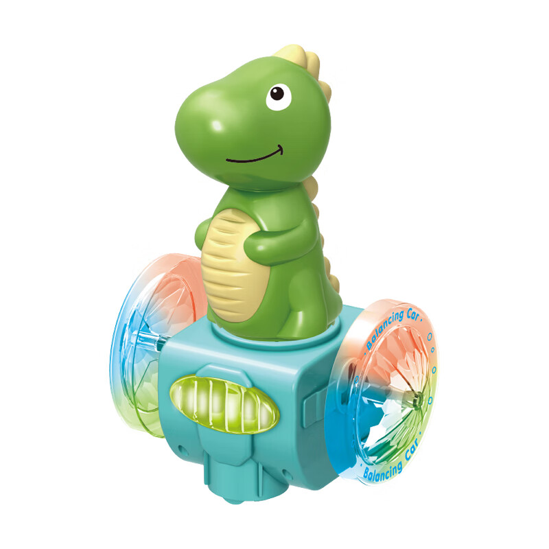 儿童恐龙鳄鱼平衡车玩具4一5岁启智早教0-1-3-6个月会走8电动男孩 恐龙动物车（颜色随机） 豪华版：3节充电池+充电器