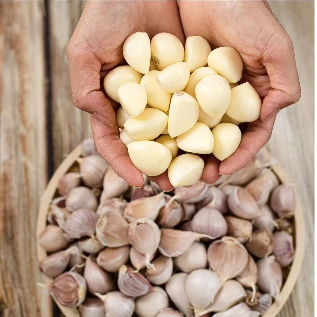 苍山四六瓣大蒜蒜瓣3/5斤老品种新干蒜散瓣 3斤大蒜瓣【炒菜用】