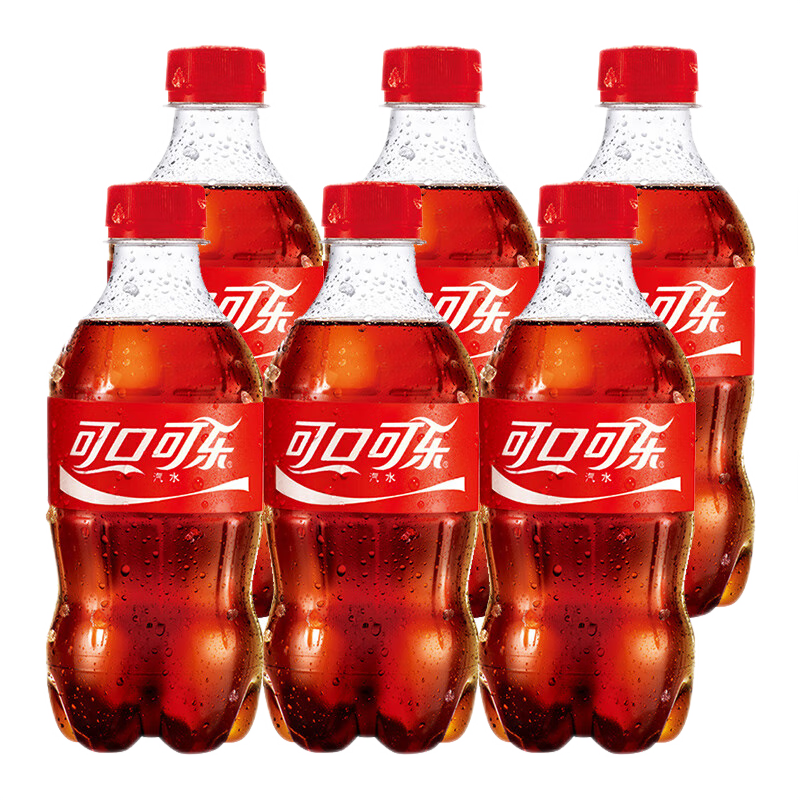 可口可乐300ml装 迷你小瓶装可乐汽水碳酸饮料 300ml 6瓶 可口可乐