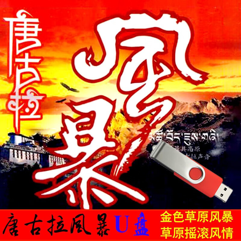 经典草原西藏歌曲dj版唐古拉风暴全集的士高车载mp3带视频u盘发货 4gb