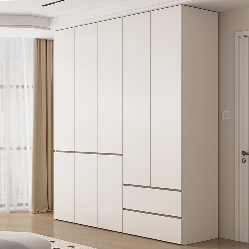 玺上家一门到顶60cm深度大衣柜分段式隐形拉手家用卧室小户型五六门
