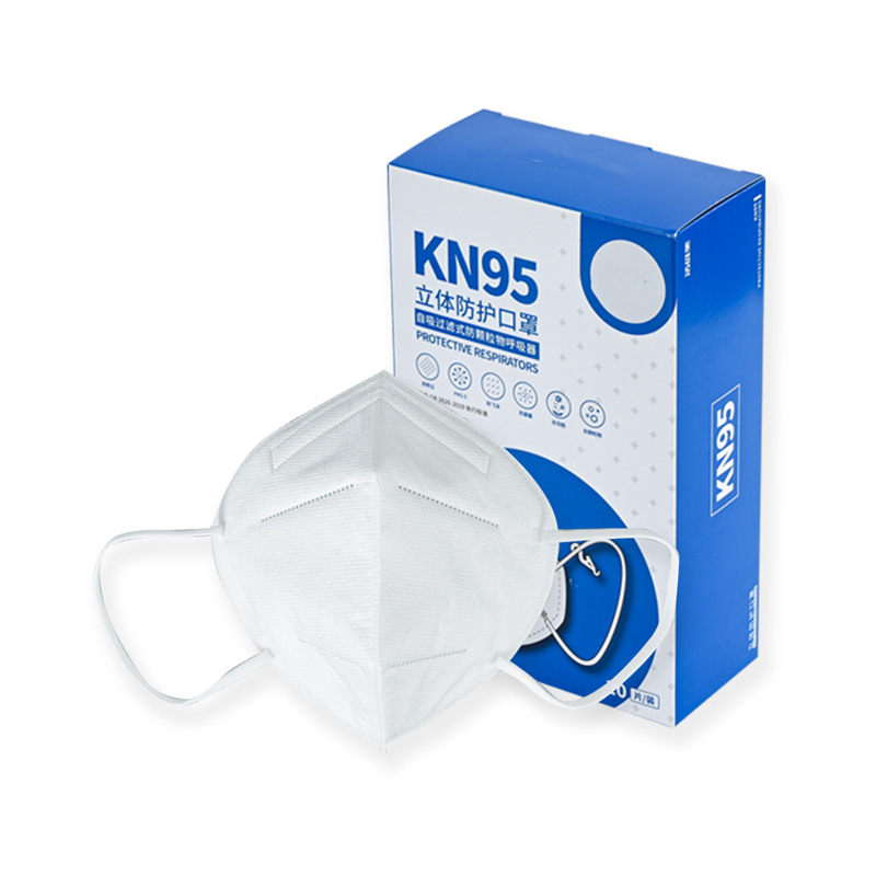 劳卫 KN95 95级熔喷布五层 一次性防护防尘口罩 白色 XS 一盒10个 500盒起