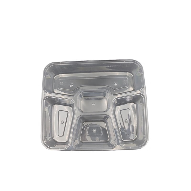 汉邦达长方多格一次性快餐盒打包盒塑料饭盒1000ml(彩色需联系客服