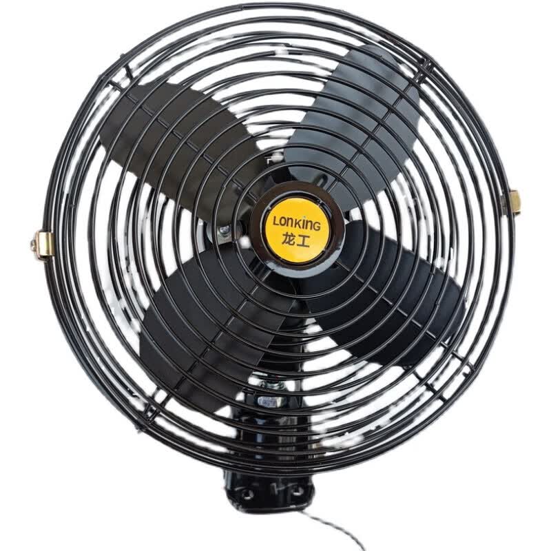 romada空调扇铲车大货车挖机装载车叉车工程车载电风扇金属12v24 8寸