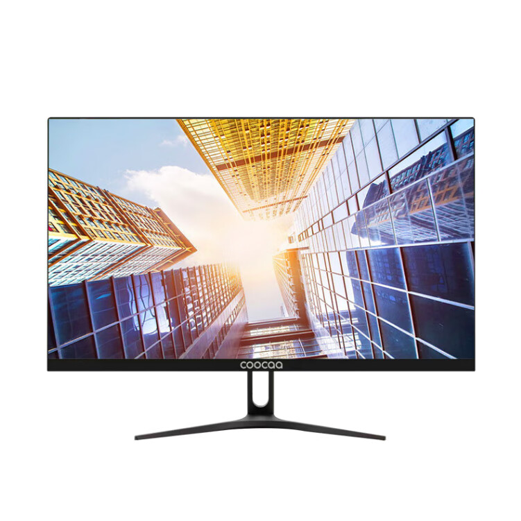 创维215寸显示器超薄窄边低蓝光75hz高清屏hdmivga接显微镜 黑色