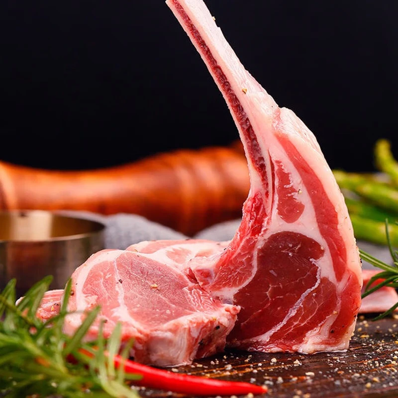 午羊 宁夏滩羊肉 生鲜纯手工羊肉串 原切新鲜羔羊后腿肉撸串烧烤食材 【店长推荐】法式羊排12支