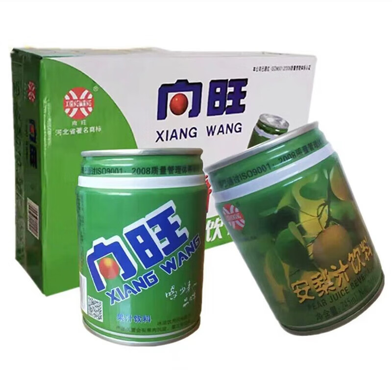 向旺安梨汁245ml*12/24罐装饮料酸梨果汁休闲聚餐果汁饮品 安梨汁245