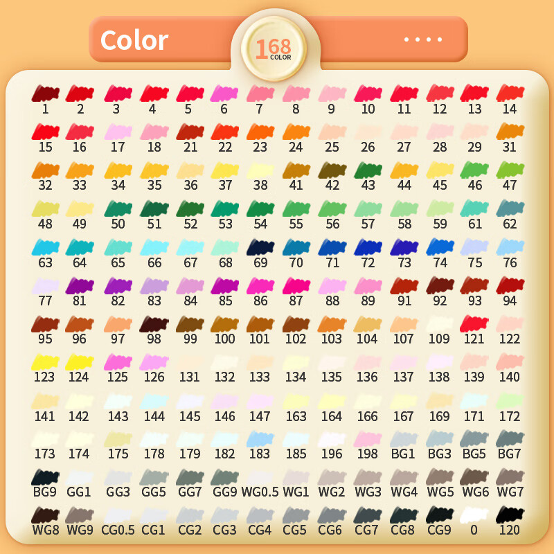 红色肤色动漫美术专用水彩笔小学生单只补色手绘彩笔配色散装可加墨