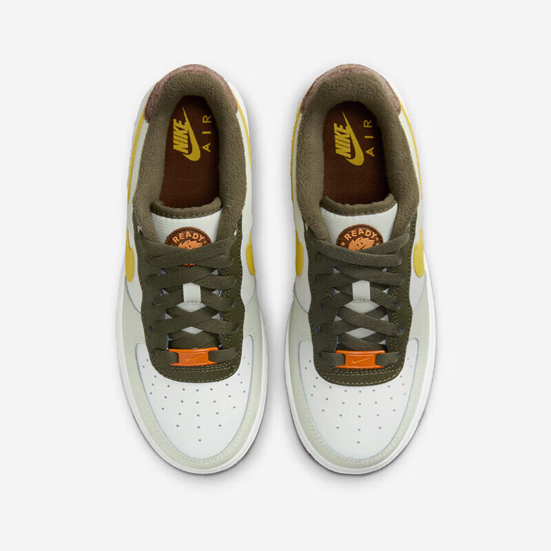 NIKE 耐克男女空军一号休闲板鞋AIR FORCE 1青少年运动滑板鞋 FV3647-171 35.5码