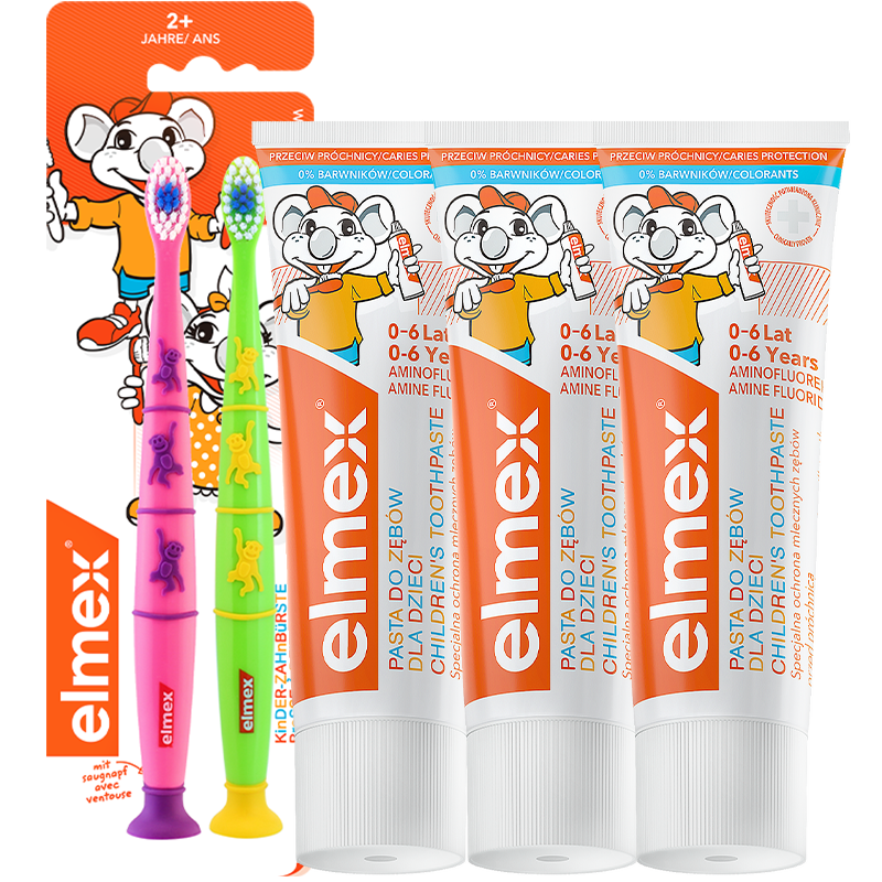 ELMEX/������ 0-6��רЧ���� ��ͯ���� 61g��50ml�� 3֧ 79Ԫ