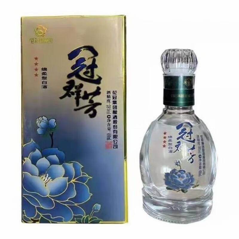 i瓶瓶花冠酒四星冠群芳酒38度浓香型白酒整箱6*480ml 整箱6瓶装 整箱6