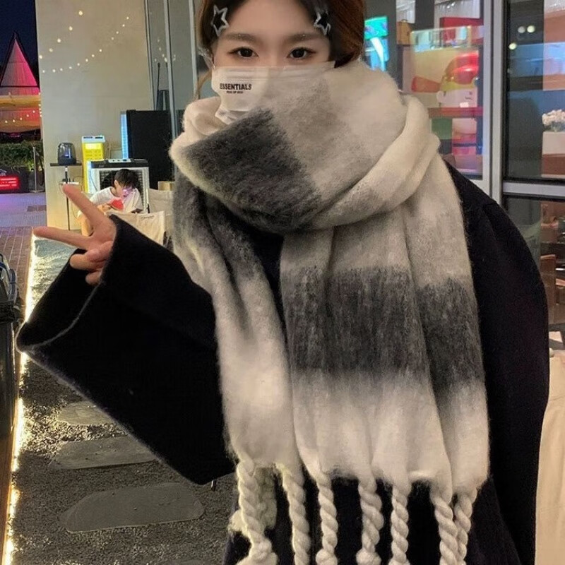 麻花款/神仙个性围巾:出门不撞1 下单就 小礼物(免费写贺卡/现1