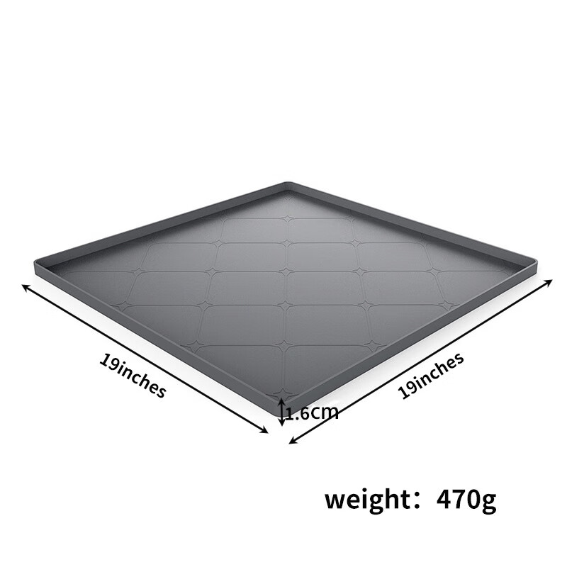 乐顿硅胶水槽垫沥水垫下水槽硅胶垫隔热垫防滑垫防漏收纳污水垫子 19inch*19inch（48.25cm*48 深灰 京东折扣/优惠券