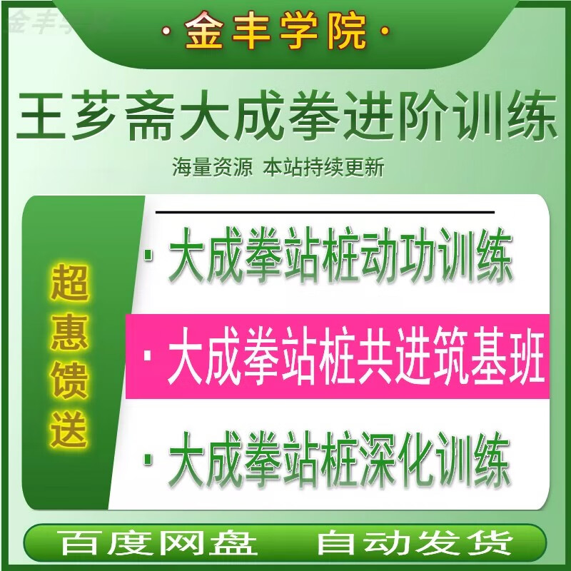 王芗斋意拳大成拳站桩十节动功筑基级新手进阶老年人健身影片课程