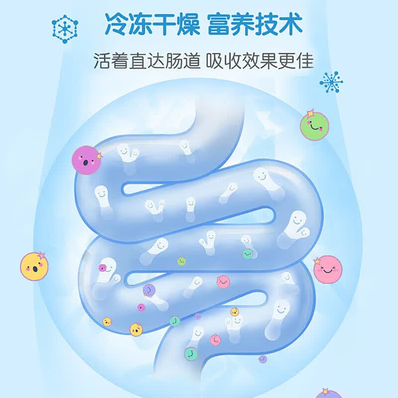 迪巧八联活性益生菌儿童益生菌肠胃菌群调理可搭0~3岁婴幼儿调节肠道菌群增强肠道益生菌拉稀脾胃虚弱品 1盒装
