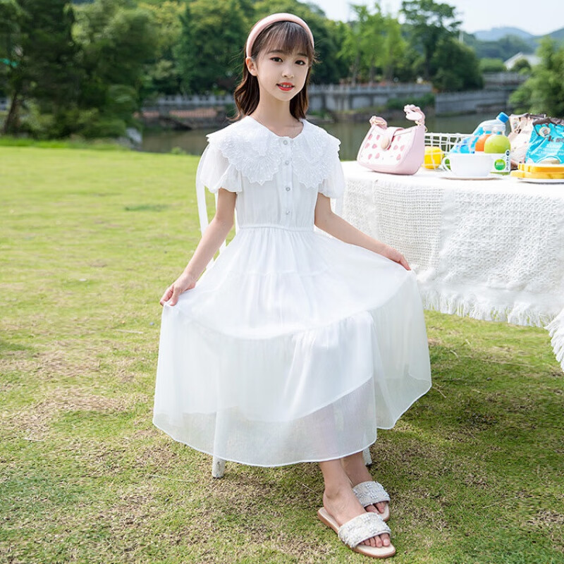 川孩儿童女童夏季网纱裙连衣裙中大女孩洋气小学生公主裙子夏装潮