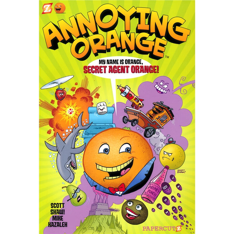 annoying orange 烦人的橘子 01-03 人气网络视频漫画版 英文课外读物