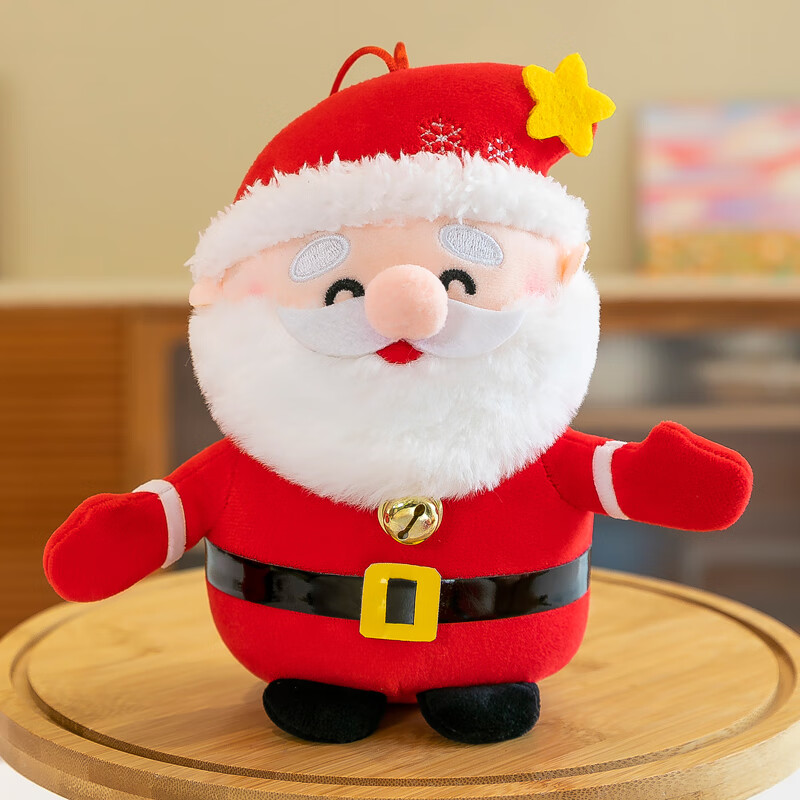 圣诞节毛绒玩具圣诞老人公仔抱枕礼盒装雪人小鹿布娃娃平安夜礼物