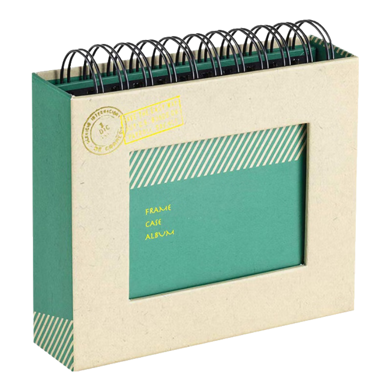 NCL仲林插頁相冊5寸60張寶寶兒童紀念冊情侶相冊影集相框迷你相冊照片書 綠色 A-FTPC-102-G