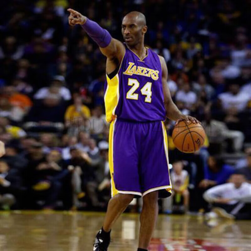 湖人队24号球衣23号全密篮球服套装背心运动训练服 紫色 科比紫金套装