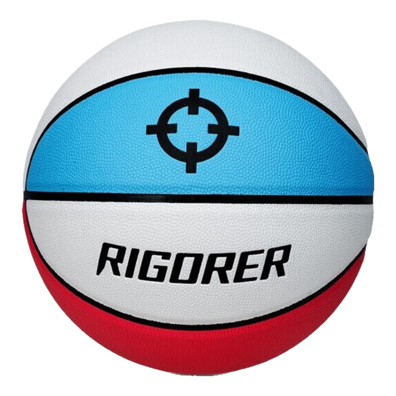 準(zhǔn)者（RIGORER）籃球7號(hào)室內(nèi)外場耐磨訓(xùn)練專用球中小學(xué)生兒童球PU藍(lán)球 6號(hào)經(jīng)典三色球-少年
