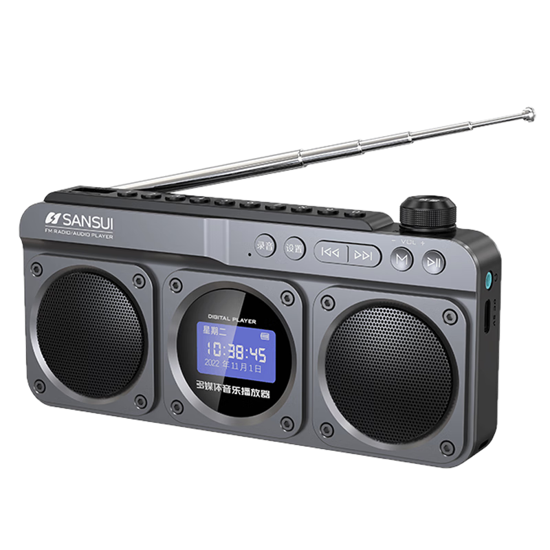 ɽˮ��SANSUI�� ���������˱�Яʽ�ɳ��忨���仧������С�������������������������ֲ������㲥��Ϸ������� M32�ǽ��ҡ��콢��+����ͬ����