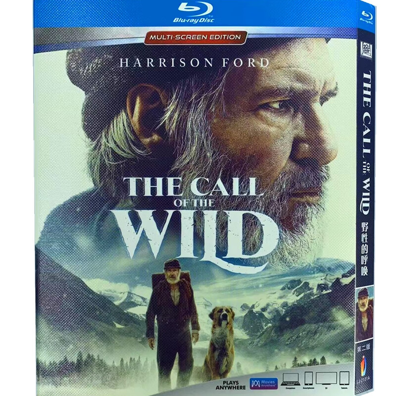 野性的呼唤 bd高清1080p哈里森福特剧情冒险电影蓝光碟盒装收藏