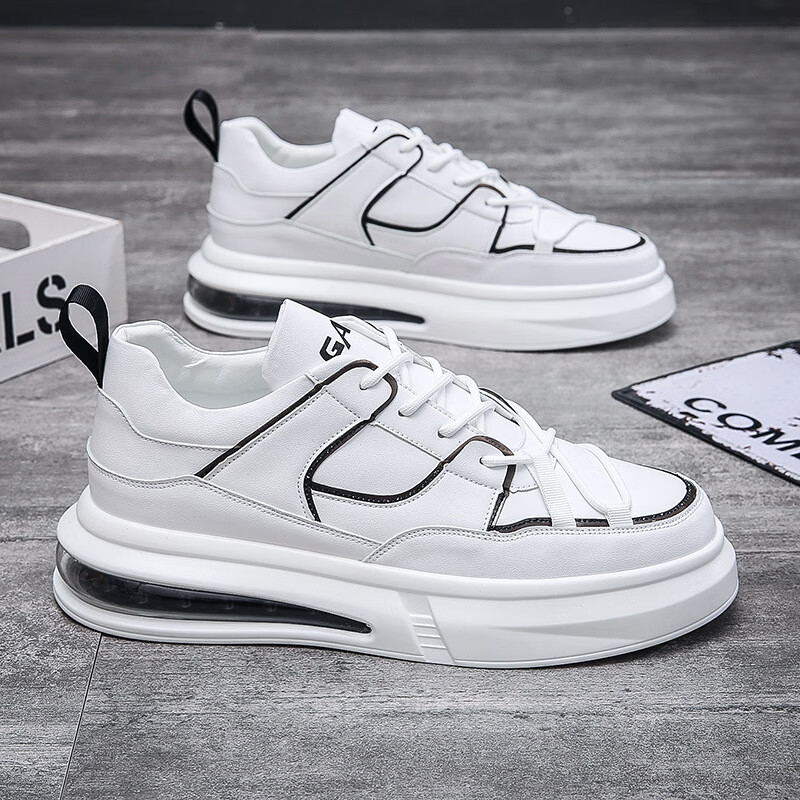 tomms莆田鞋男鞋春秋休闲鞋潮流百搭时尚潮鞋气垫平跟鞋拼色实体温州