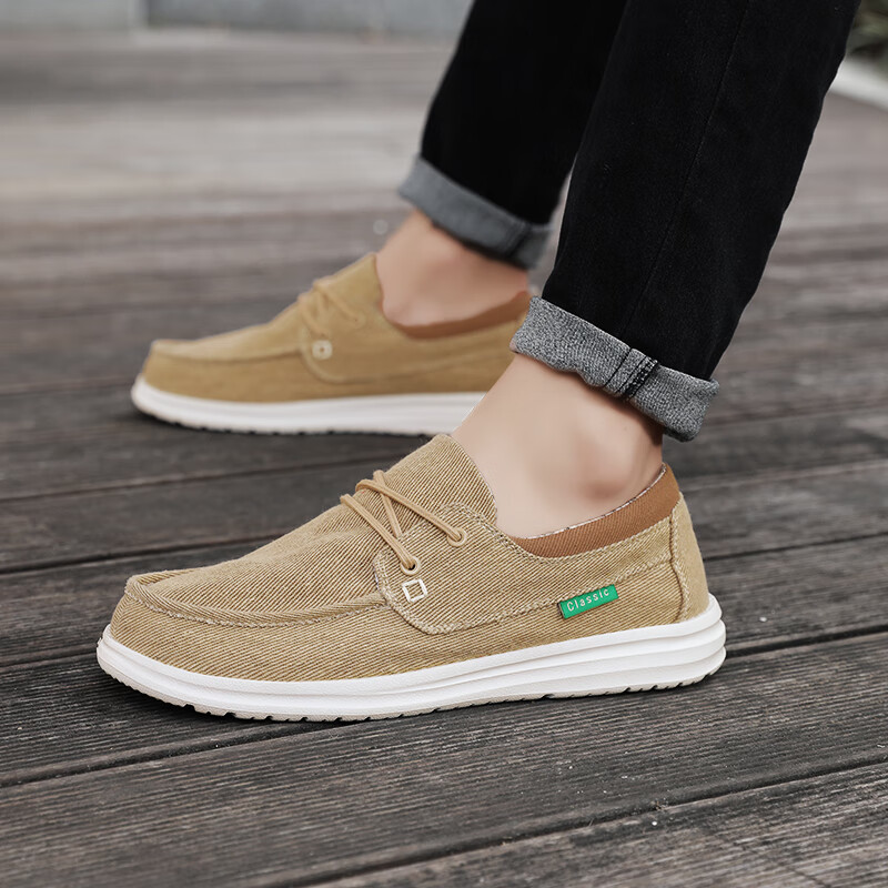 kalytin2024春季夏季新款运动帆布鞋男款透气帆船鞋潮流男鞋百搭休闲