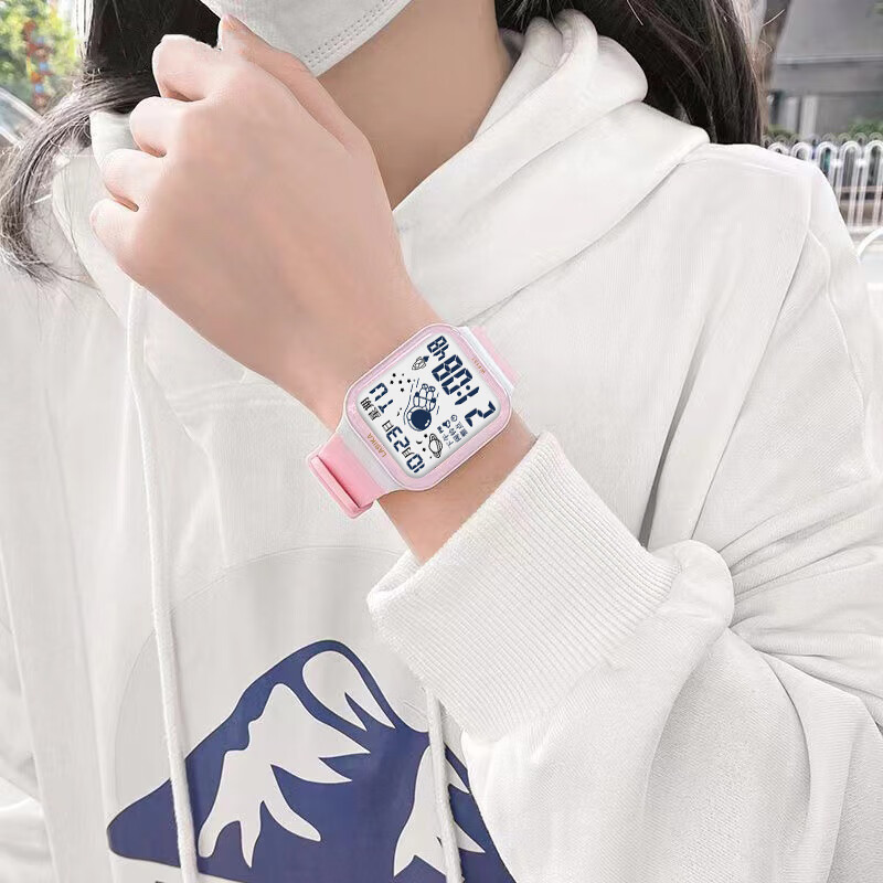 watch me学生手表男女太空人运动夜光儿童青少年高初中小学电子手表