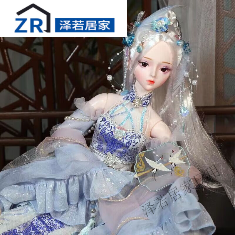 绿野客古风芭比娃娃 大号风芭比娃娃关节可动豪华古风套古装玩偶 古风