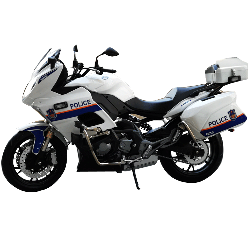 跃纪生 lcd 1:10 贝纳利警车bjg00j-a巡航版摩托车模型 钱江摩托车